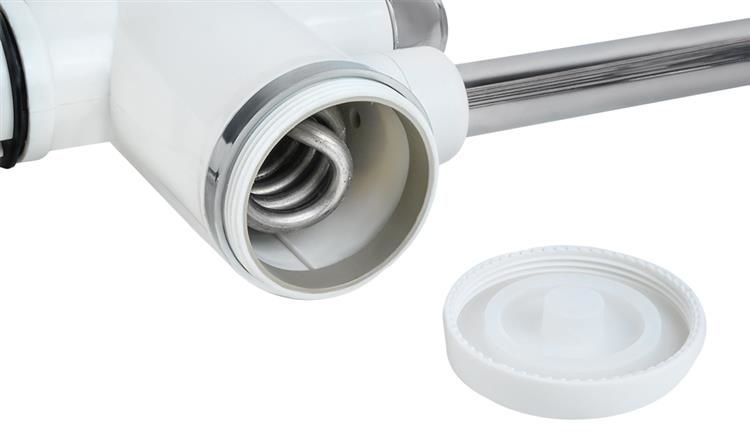 Dřezová baterie Ruhhy Digitherm s elektrickým ohřevem vody bílá - chrom 13039 3